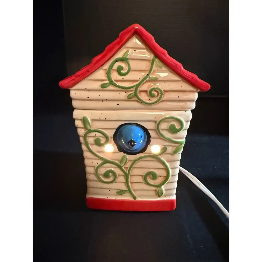 Scentsy Premium Wax Warmer Birdhouse 23116 Bluebird Full Size w/bulb Retired